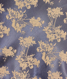 The Tied To You Lace Trim A-Line Floral Satin Dress is a stylish navy floral dress featuring a fresh seasonal print and flattering design, perfect for garden parties, bridal showers, Valentine's Day celebrations, or everyday spring styling.
