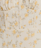 Step into winter chic with the Ultimate Chic Choice Floral Tie-Back Short Dress, a ivory mini dress featuring an above-the-knee cut ideal for cocktail parties, festive gatherings, or clubwear.