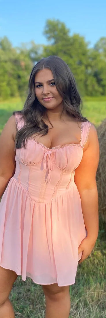 Such A Flirt Sweetheart Lace Trim Skater Dress, a stunning Valentine's Day dress with a flattering fit and romantic details, perfect for date night or Galentine’s celebrations.