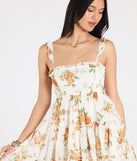 Sunshine Romance Floral Babydoll Dress