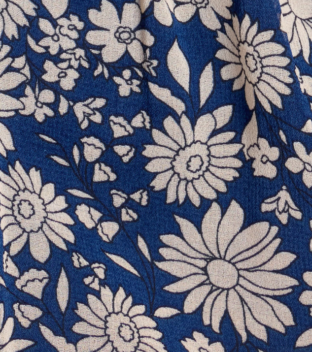 Sun And Blooms Floral Chiffon Skater Dress