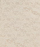 The Romance Talks Long Sleeve A-Line Lace Mini Dress is a stylish natural lace dress, designed with intricate lace and an alluring silhouette, making it an elegant choice for Valentine's Day, weddings, or effortless spring looks.