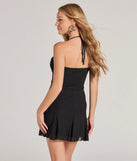 Own every entrance in the Lively Night V-Neck Ruffle A-Line Chiffon Dress, a black party dress perfect for milestone birthdays and grad parties, or dancing through summer nights and unforgettable bachelorette celebrations.