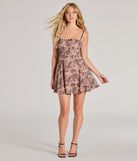 Make a bold statement in the Sweet Flirt Floral Lace Skater Dress in pink, the perfect summer dress for weddings, cocktail hours, nights out, and/or seasonal celebrations.