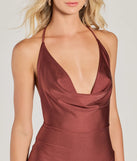 Revamp your 2025 wardrobe with this chic addition, the Remarkable Appeal Cowl Halter A-Line Midi Dress in red, perfect for elevating your style in the new year.