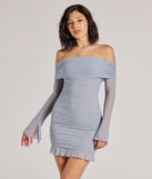 The Forever Yours Off-The-Shoulder Bodycon Mini Dress is a mini dress that will make a statement with its short hemline and on-trend details to have you ready for any event!