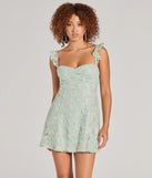 The Enchanting Impression Butterfly Lace-Up Skater Dress is a mini dress that will make a statement with its short hemline and on-trend details to have you ready for any event!