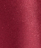Make a bold statement in the Stylish Shine Glitter Satin Lace-Up Midi Dress in burgundy, the perfect spring dress for weddings, cocktail hours, nights out, and/or seasonal celebrations.