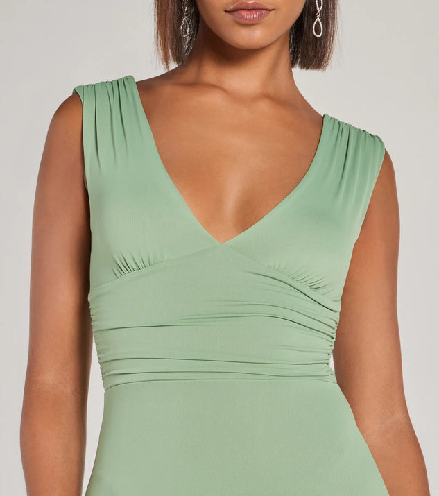 Make It Stunning Sleeveless Bodycon Slit Midi Dress | Windsor