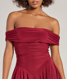 Revamp your 2025 wardrobe with this chic addition, the Be With You Off-The-Shoulder Skater Dress in wine, perfect for elevating your style in the new year.