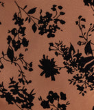 Make a bold statement in the Chic Attire Flocked Velvet Floral Midi Dress in taupe, the perfect spring dress for weddings, cocktail hours, nights out, and/or seasonal celebrations.