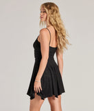 Own every entrance in the Show Up Sparkling Glitter Knit Skater Dress, a black party dress perfect for milestone birthdays and grad parties, or dancing through summer nights and unforgettable bachelorette celebrations.