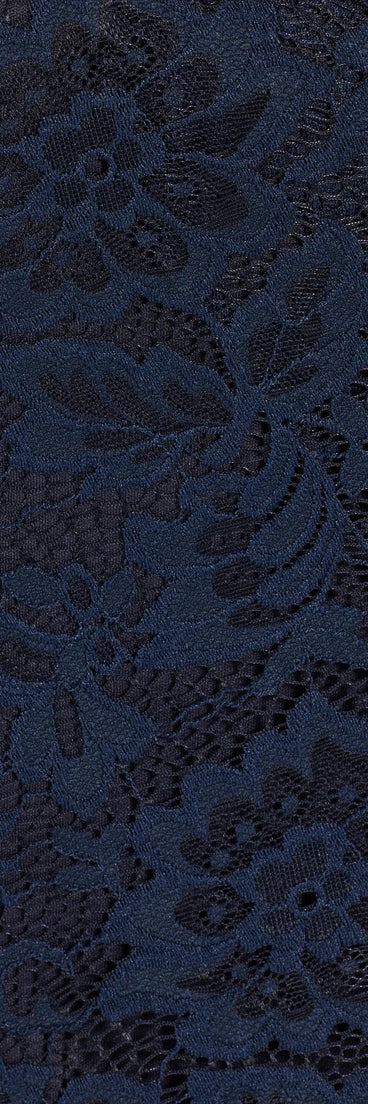 Icing On The Cake V-Neck Lace Skater Dress