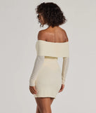 Revamp your 2025 wardrobe with this chic addition, the Trendy Textures Long Sleeve Mini Dress in ivory, perfect for elevating your style in the new year.