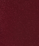Make a bold statement in the Glam Radiance High-Slit Glitter Midi Dress in wine, the perfect spring dress for weddings, cocktail hours, nights out, and/or seasonal celebrations.