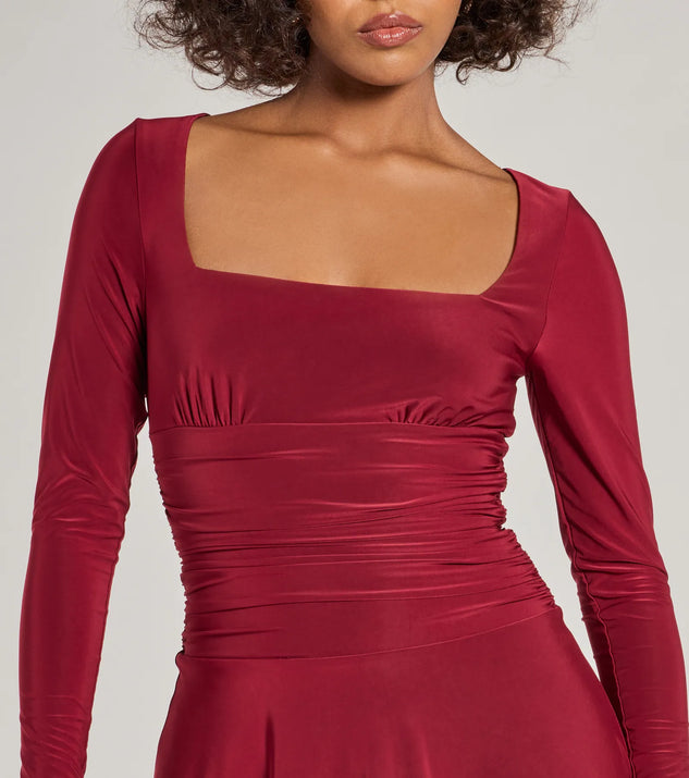 Forever Sweet Long Sleeve Drop Waist Skater Dress | Windsor Forever Sweet Long Sleeve Drop Waist Skater Dress | Windsor