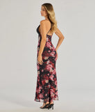 The Whimsical Blooms Sleeveless Floral Maxi Dress is a flowy, black maxi dress that moves with you from sunny days to elevated nights in effortless style.