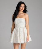 Shine with confidence, elegance, and standout style in the Loveliest Of Them All Bow Floral Skater Dress—a white graduation dress designed with a fresh silhouette and the latest trends.