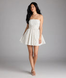 Shine with confidence, elegance, and standout style in the Loveliest Of Them All Bow Floral Skater Dress—a white graduation dress designed with a fresh silhouette and the latest trends.