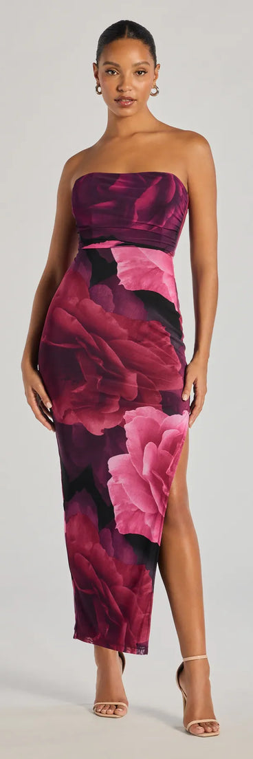 The Floral Passion Sleeveless Lace-Up Maxi Dress is a stylish black floral dress featuring a fresh seasonal print and flattering design, perfect for garden parties, bridal showers, graduation celebrations, or everyday summer styling.