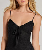 With Love Lace V-Neck Chiffon Skater Dress, a trendy black mini dress featuring modern details and a fresh seasonal hue, perfect for creating chic 2025 looks.