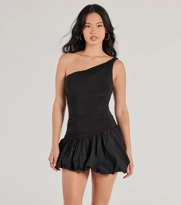 Cute Trendsetter Drop Waist Bubble Hem Skater Dress | Windsor