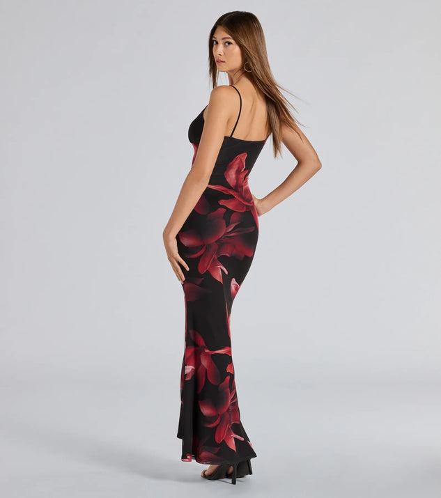 Blooming Beauty Floral Print Mesh Maxi Dress | Windsor Blooming Beauty Floral Print Mesh Maxi Dress | Windsor