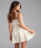 Shine with confidence, elegance, and standout style in the Crowd Pleaser Satin Skater Dress—a ivory graduation dress designed with a fresh silhouette and the latest trends.