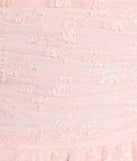 Whether you're headed to brunch or running errands, the Lovely Nights Strapless Lace Ruffle Skater Dress in pink delivers effortless style in a breathable, go-to casual dress.