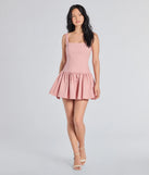 Make a bold statement in the Isn't She Lovely Sleeveless Ruffle Skater Dress in pink, the perfect spring dress for weddings, cocktail hours, nights out, and/or seasonal celebrations.