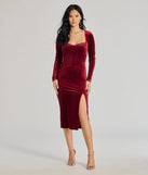 Own every entrance in the Enchanted Allure Velvet Corset Midi Dress, a burgundy party dress perfect for milestone birthdays and grad parties, or dancing through summer nights and unforgettable bachelorette celebrations.
