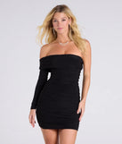 Make a bold statement in the Majestic Style One-Shoulder Mini Dress in black, the perfect spring dress for weddings, cocktail hours, nights out, and/or seasonal celebrations.