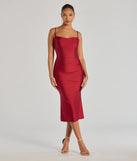 With its mid-calf hem and popular flattering fit, the Stunning Silhouette Ruched Knit Midi Dress in red nails the balance of trend and ease, redefining go-to midi dresses for any occasion.