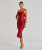 With its mid-calf hem and popular flattering fit, the Stunning Silhouette Ruched Knit Midi Dress in red nails the balance of trend and ease, redefining go-to midi dresses for any occasion.