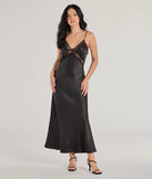 Make the big day unforgettable with the Ethereal Beauty Satin and Lace Long Slip Dress, a gorgeous black bridesmaid dress that balances elegance and affordability.