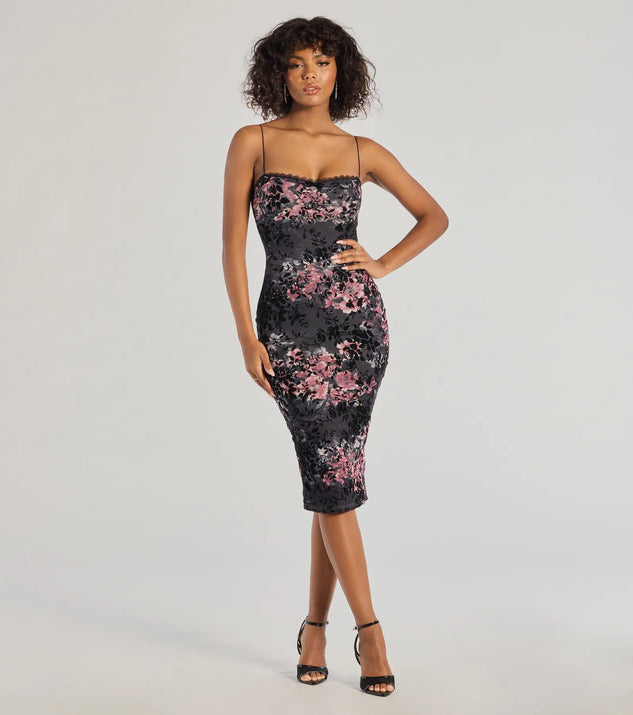 即購入可 / Lace Trimmed Floral Dress Her lip to Lace Trimmed Floral