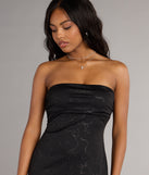 Subtle Spark Glitter Bow Mini Dress