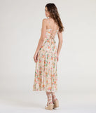 Soak up the season in the Delightful Directions V-Neck Floral Ruffled Midi Dress, a ivory sundress styled for easy days, outdoor plans, and everything in between.