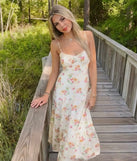 Soak up the season in the Delightful Directions V-Neck Floral Ruffled Midi Dress, a ivory sundress styled for easy days, outdoor plans, and everything in between.