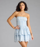 Shine with confidence, elegance, and standout style in the Darling Sunshine Paisley Eyelet Skater Dress—a white graduation dress designed with a fresh silhouette and the latest trends.