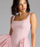 Own every entrance in the Sugar And Spice Sleeveless Tie-Back Skater Dress, a pink party dress perfect for milestone birthdays and grad parties, or dancing through summer nights and unforgettable bachelorette celebrations.
