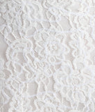 Feel confident and photo-ready in the Sweet Sensation Lace A-Line Mini Dress, a white graduation dress perfect for 2025 ceremonies and parties.