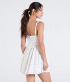 Whether you're headed to brunch or running errands, the One Cute Day Floral Skater Mini Dress in ivory delivers effortless style in a breathable, go-to casual dress.