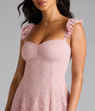 Shine with confidence, elegance, and standout style in the Love Is In The Details Lace Lace-Up Skater Dress—a pink graduation dress designed with a fresh silhouette and the latest trends.