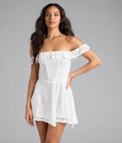 Shine with confidence, elegance, and standout style in the Sweet And Sultry Corset Lace Skater Dress—a white graduation dress designed with a fresh silhouette and the latest trends.