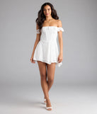Shine with confidence, elegance, and standout style in the Sweet And Sultry Corset Lace Skater Dress—a white graduation dress designed with a fresh silhouette and the latest trends.