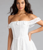 Shine with confidence, elegance, and standout style in the Sweet And Sultry Corset Lace Skater Dress—a white graduation dress designed with a fresh silhouette and the latest trends.