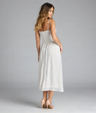 Step into milestone moments with the Dreaming Of You Floral A-Line Midi Dress, a standout in white dresses perfect for birdal showers, Easter celebrations, and 2025 grad looks.