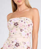 Shine with confidence, elegance, and standout style in the Touch Of Shimmer Lace-Up Floral Sequin Mini Dress—a natural graduation dress designed with a fresh silhouette and the latest trends.