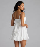 Perfectly Pretty Tie Back Chiffon Babydoll Dress